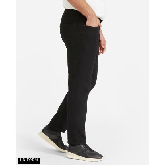 Everlane The Athletic 4-Way Stretch Organic Jean Uniform Black Size 33 x 30 - Picture 5 of 11